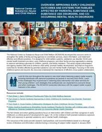 Overview: Improving Early Childhood Outcomes and Systems for Families Affected by Parental Substance Use, Substance Use Disorders, and Co-Occurring Mental Health Disorders