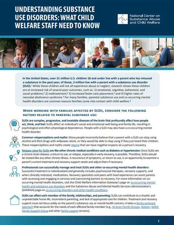 Understanding Substance Use Disorders: What Child Welfare Staff Need to Know